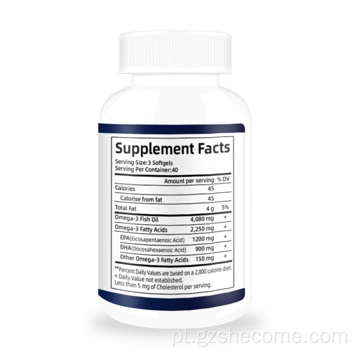 Super Omega3 Softgels Reduza as cápsulas de Softgel Omega Softgel